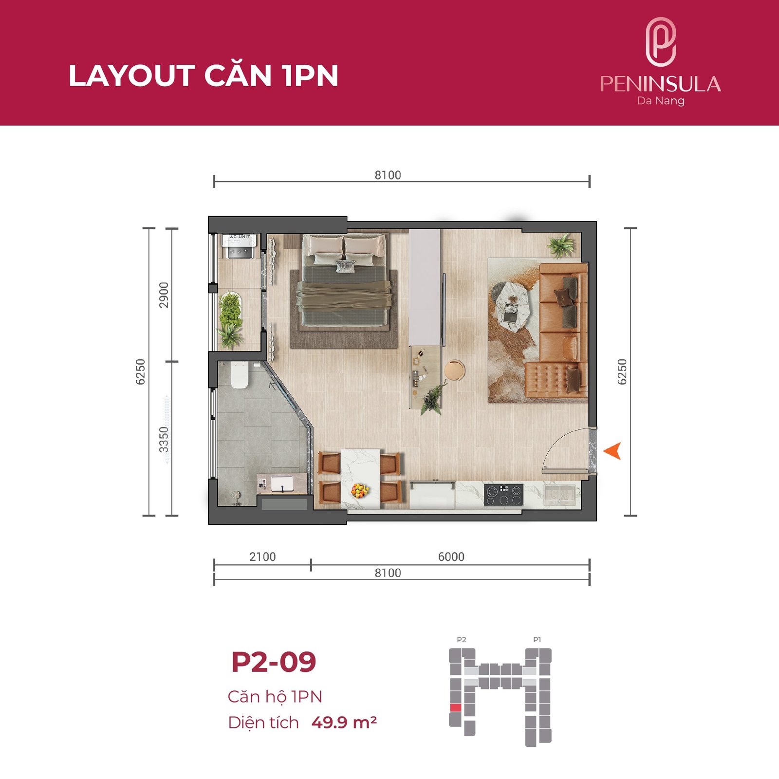 1 Bedroom Apartment