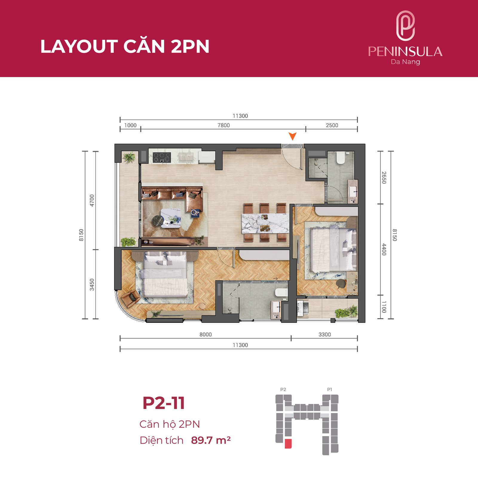 2 Bedroom Apartment